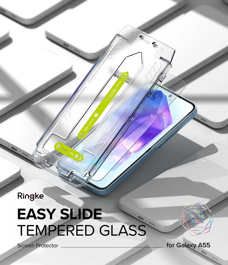 Protector de Pantalla Vidrio Ringke Easy Slide Galaxy A55 (Instalador) 2 UND - Ringke - Protector de pantalla7 - 7 - 5 / PPESGA55I2UNDDastore