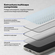 Protector de Pantalla Vidrio Ringke Easy Slide iPhone 16 Plus / iPhone 15 Plus (Instalador) 2 UND