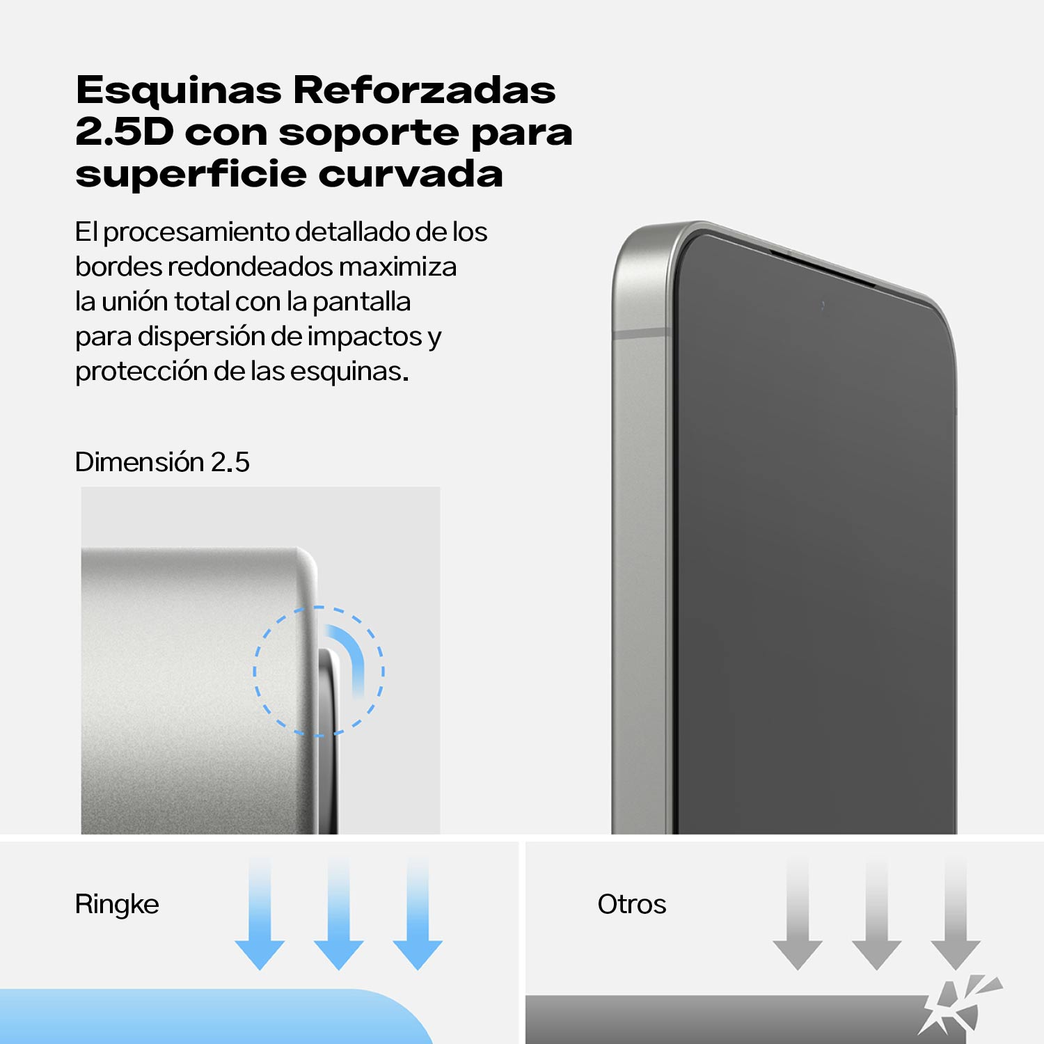 Protector de Pantalla Vidrio Ringke Galaxy S25 / S24 (Instalador) 2 UND - Ringke - Protector de pantalla7 - 3 - 6 / PPVRGS25 - 2UNDDastore