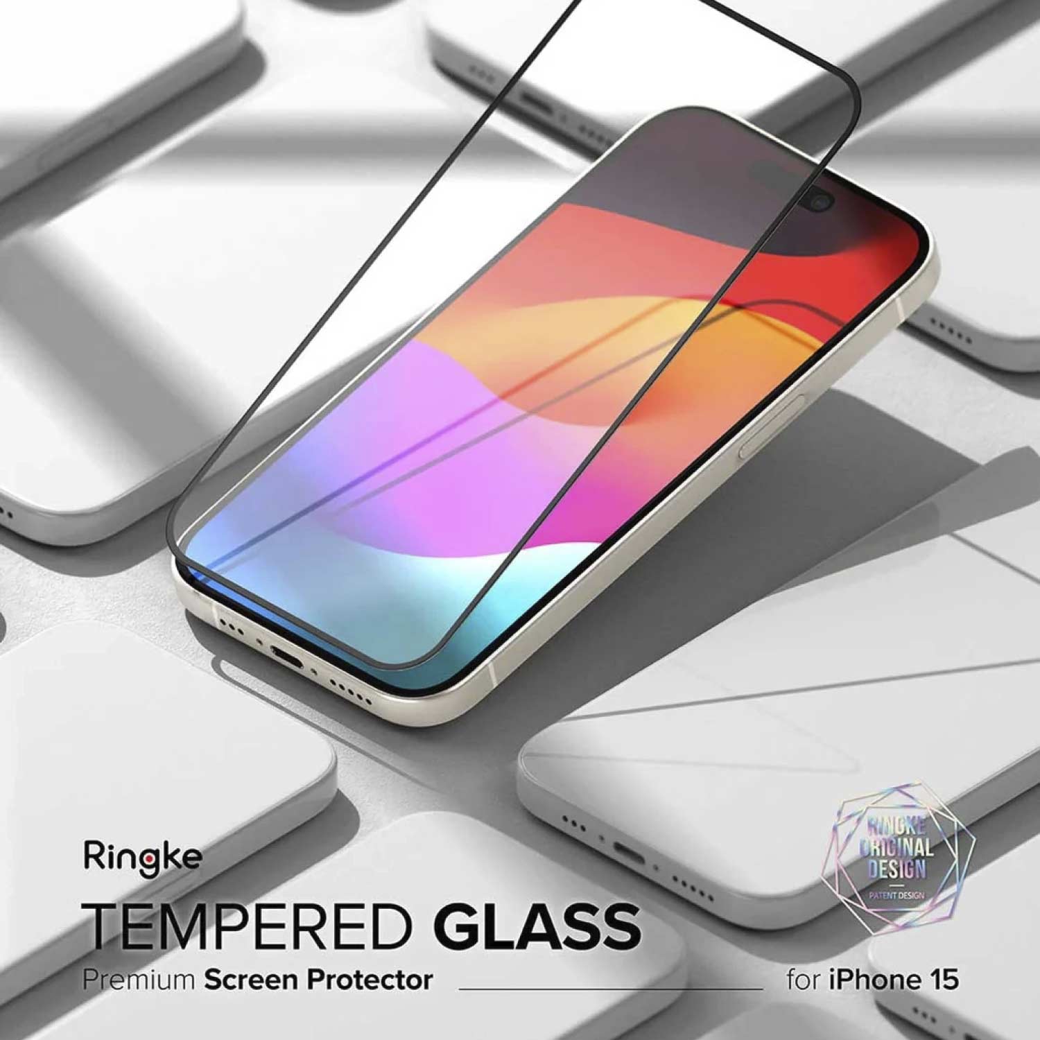 Protector de Pantalla Vidrio Ringke iPhone 16 / iPhone 15 (instalador) - Ringke - Protector de pantalla7 - 4 - 9 / MVRIPH15Dastore