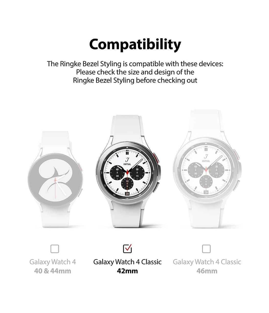 Ringke Bezel Styling Galaxy Watch 4 Classic (42MM) - Ringke - Funda Galaxy Watch11 - 1 - 2 / GW4C - 42 - 01Dastore