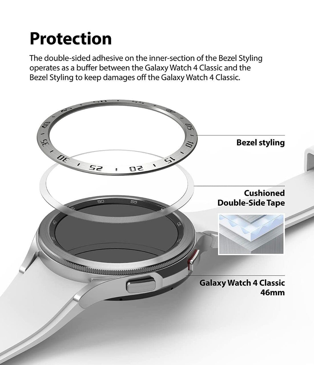 Ringke Bezel Styling Galaxy Watch 4 Classic (42MM) - Ringke - Funda Galaxy Watch11 - 1 - 2 / GW4C - 42 - 01Dastore