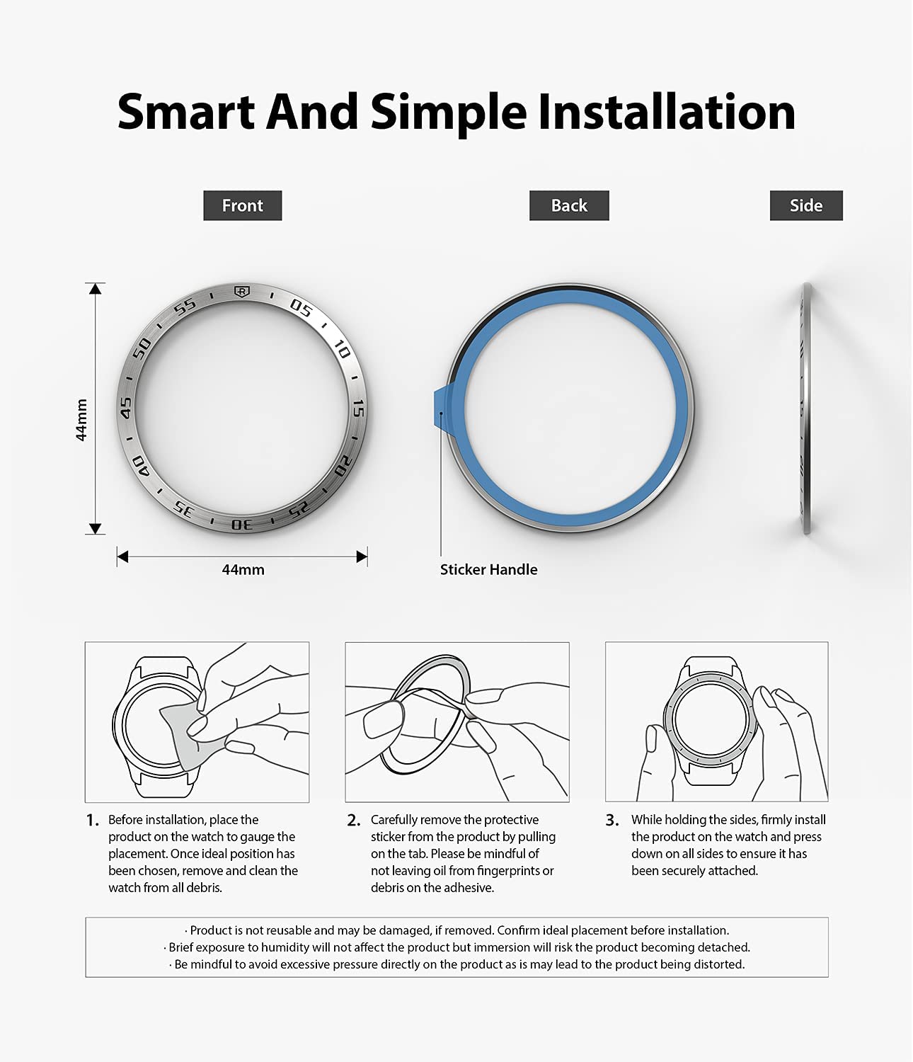 Ringke Bezel Styling Galaxy Watch 5 / 4 (44MM) Silver - Ringke - Funda Galaxy Watch11 - 1 - 2 / CRBSGW4 - 44 - 01Dastore