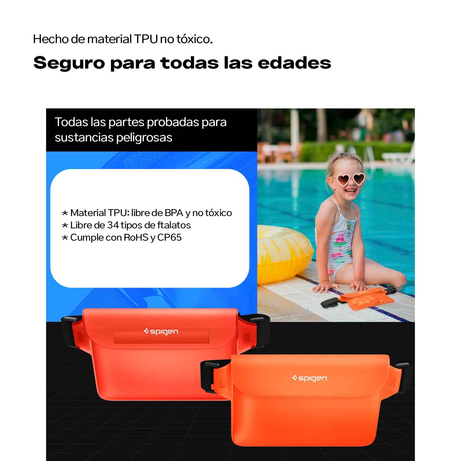 Riñonera Acuática Spigen AquaShield Waist Universal 2 PACK - Spigen - Estuche Acuático10 - 3 - 1 / RASAWU2UNDSODastore