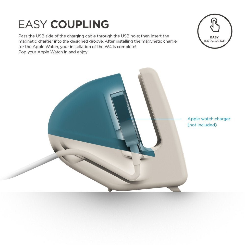 Soporte Genérico de Carga W4 Apple Watch (Aqua Blue) - Generic APP - Soporte Apple Wath15 / SGAWABDastore