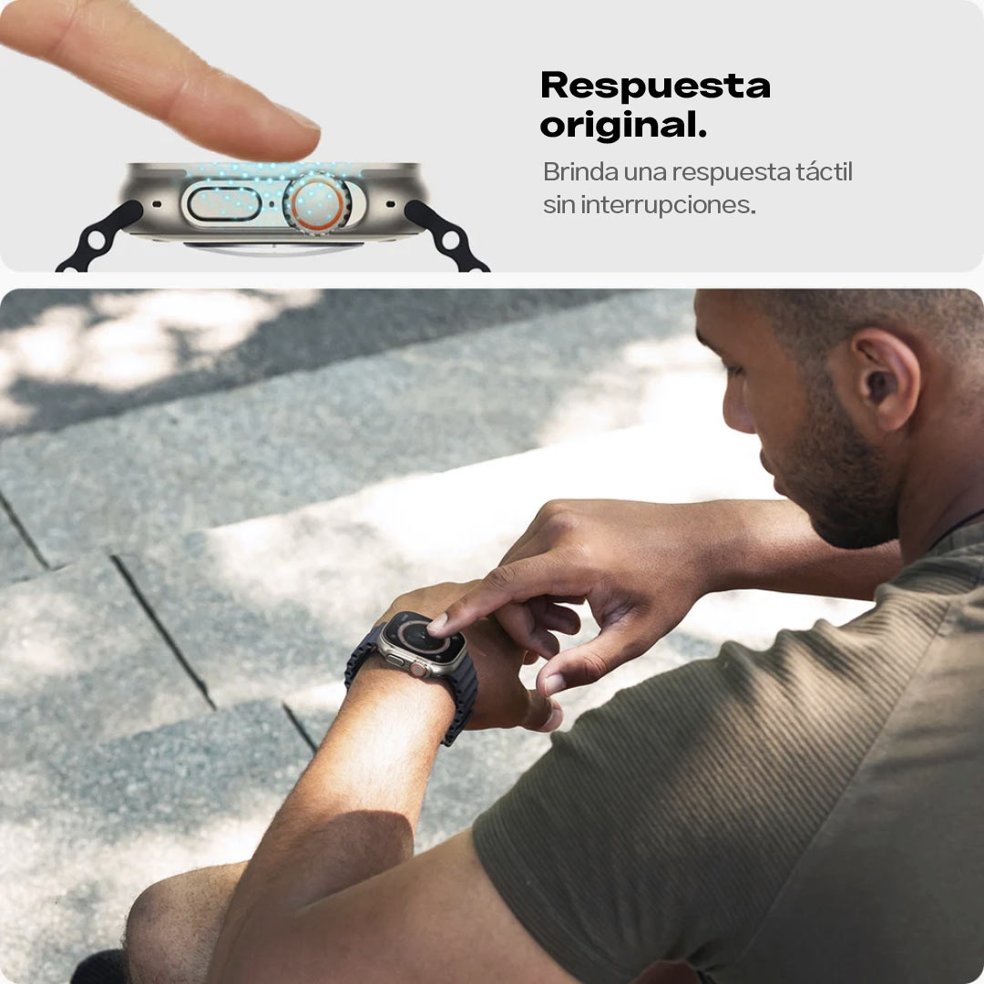 Spigen EZ FIT GLAS.tR Apple Watch Ultra 49mm (2 UND) - Spigen - Protector de pantalla/ GSEFAWU49MMDastore