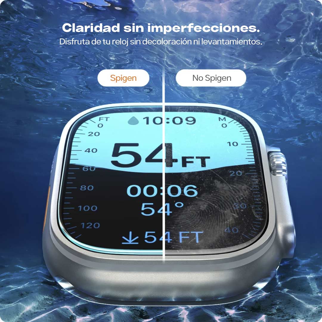 Spigen EZ FIT GLAS.tR Apple Watch Ultra 49mm (2 UND) - Spigen - Protector de pantalla/ GSEFAWU49MMDastore