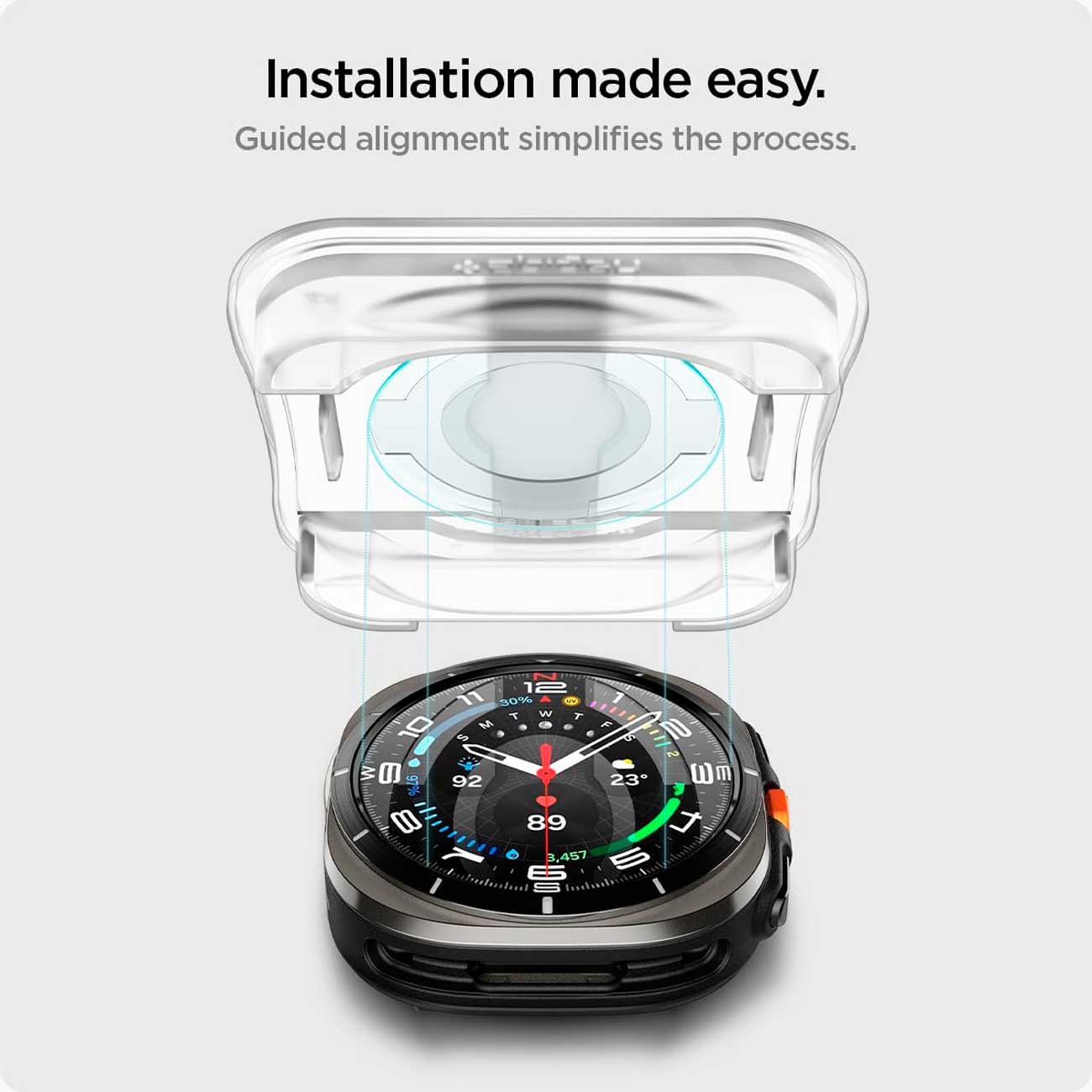 Spigen EZ FIT GLAS.tR Galaxy Watch Ultra (47mm) 2 UND - Spigen - Protector de pantalla6 - 8 - 9 / SEZFITGLASGWU2UNDDastore