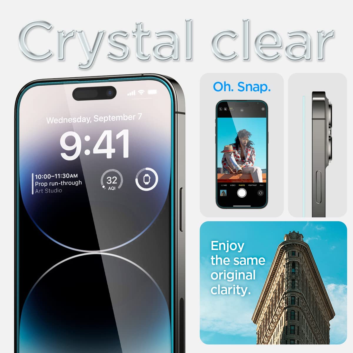 Spigen EZ FIT GLAS.tR iPhone 14 Pro (2 UND) - Spigen - Protector de pantalla7 - 6 - 8 / SEZFGTRSIPH14PDastore