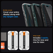 Spigen EZ FIT GLAS.tR Privacy iPhone 15 Pro Max (2 UND) - Spigen - Protector de pantalla7 - 8 - 5 / SEZFGTRSPIPH15PMDastore