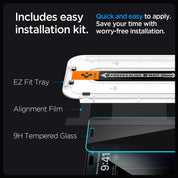 Spigen EZ FIT GLAS.tR Privacy iPhone 15 Pro Max (2 UND) - Spigen - Protector de pantalla7 - 8 - 5 / SEZFGTRSPIPH15PMDastore