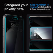 Spigen EZ FIT GLAS.tR Privacy iPhone 15 Pro Max (2 UND) - Spigen - Protector de pantalla7 - 8 - 5 / SEZFGTRSPIPH15PMDastore