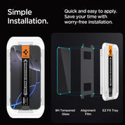 Spigen EZ FIT GLAS.tR Privacy iPhone 16 Pro Max (2 UND) - Spigen - Protector de pantalla7 - 5 - 8 / SEZFIGLASRPP16PM2UNDDastore