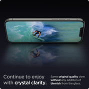 Spigen EZ FIT GLAS.tR SLIM iPhone 12 / 12 Pro (2 UND) - Spigen - Protector de pantalla/ SPEZFTGLTRSLIPH12Dastore