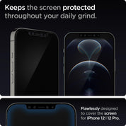Spigen EZ FIT GLAS.tR SLIM iPhone 12 / 12 Pro (2 UND) - Spigen - Protector de pantalla/ SPEZFTGLTRSLIPH12Dastore