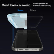 Spigen EZ FIT GLAS.tR SLIM iPhone 12 / 12 Pro (2 UND) - Spigen - Protector de pantalla/ SPEZFTGLTRSLIPH12Dastore