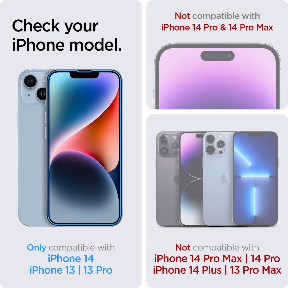Spigen EZ FIT GLAS.tR SLIM iPhone 14 / iPhone 13 / iPhone 13 Pro (2 UND) - Spigen - Protector de pantalla/ GSEFIPH14Dastore