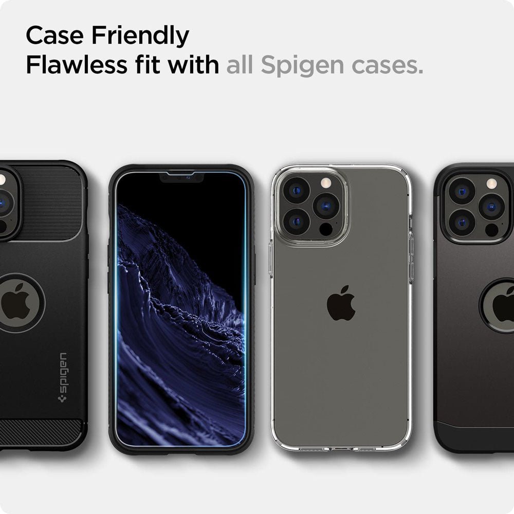 Spigen EZ FIT GLAS.tR S.P. iPhone 14 Plus / iPhone 13 Pro Max (2 UND) - Spigen - Protector de pantalla/ SEZFGSIPH13PMCERRADODastore