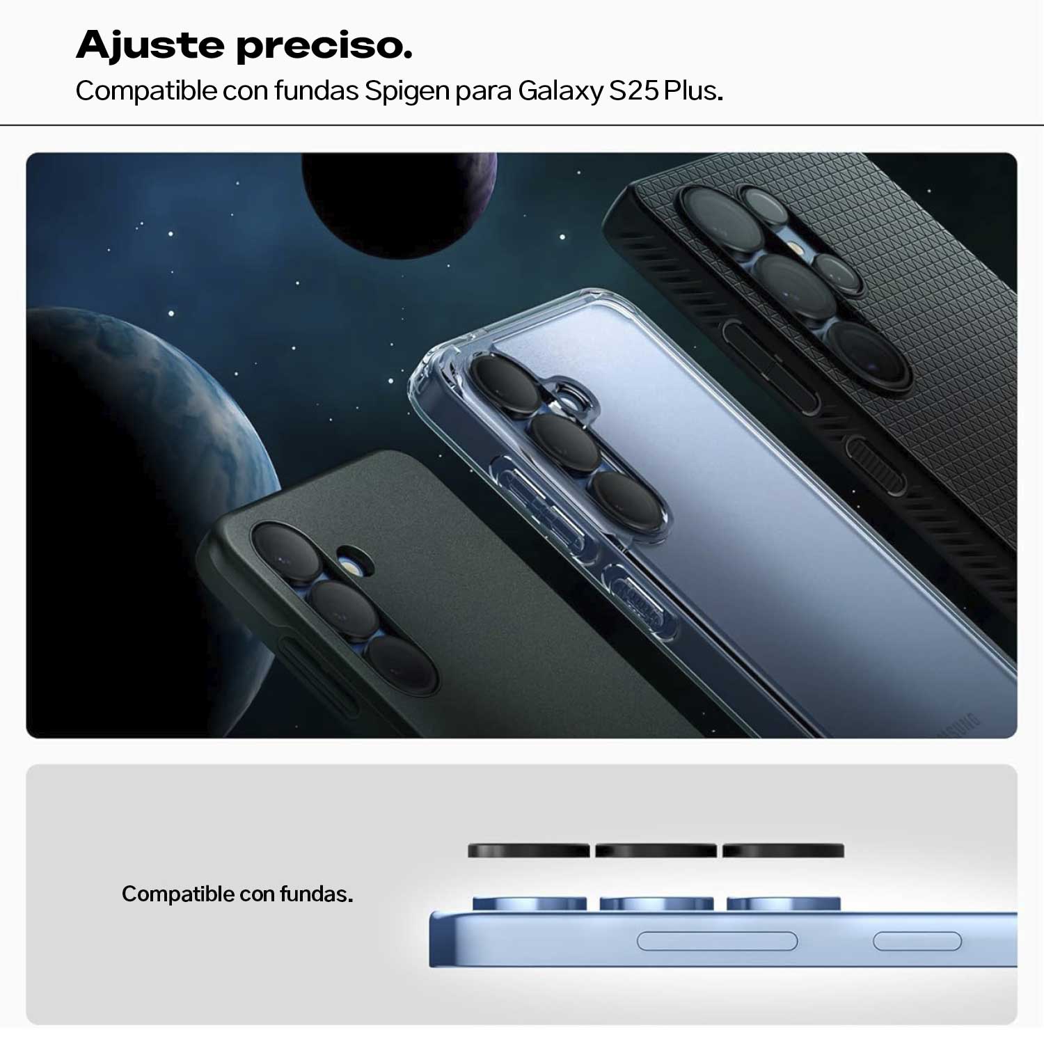 Spigen Protector de lente Galaxy S25 Plus (2 Pack) - Spigen - Funda6 - 2 - 12 / LSEFOGS25P - BCKDastore