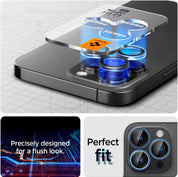Spigen Protector de lente iPhone 16 Pro / iPhone 16 Pro Max / iPhone 15 Pro / iPhone 15 Pro Max / iPhone 14 Pro / iPhone 14 Pro Max (2 Pack) - Spigen - Protector de cámara/ PCSEZFIPH15PM - ZODastore
