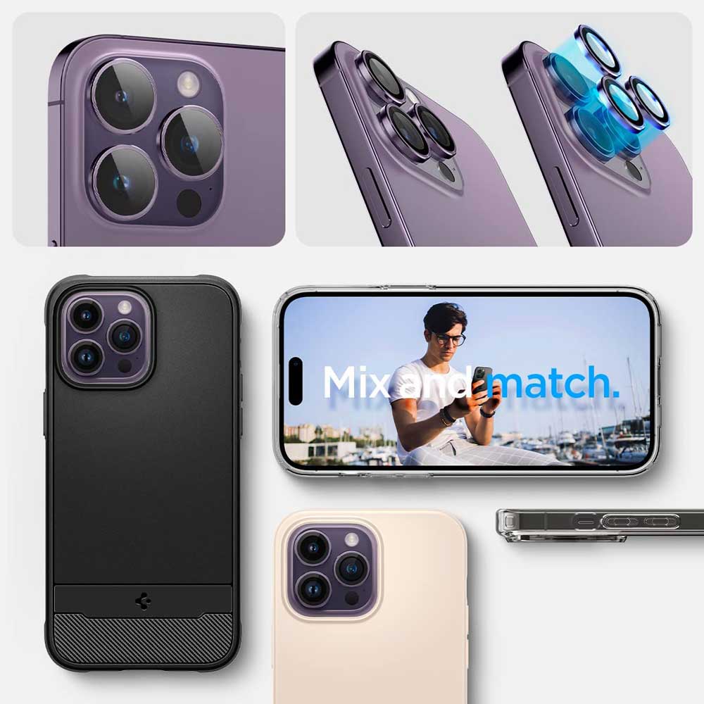 Spigen Protector de lente iPhone 16 Pro / iPhone 16 Pro Max / iPhone 15 Pro / iPhone 15 Pro Max / iPhone 14 Pro / iPhone 14 Pro Max (2 Pack) - Spigen - Protector de cámara6 - 3 - 12 / PCSEZFIPH15PM - DPDastore