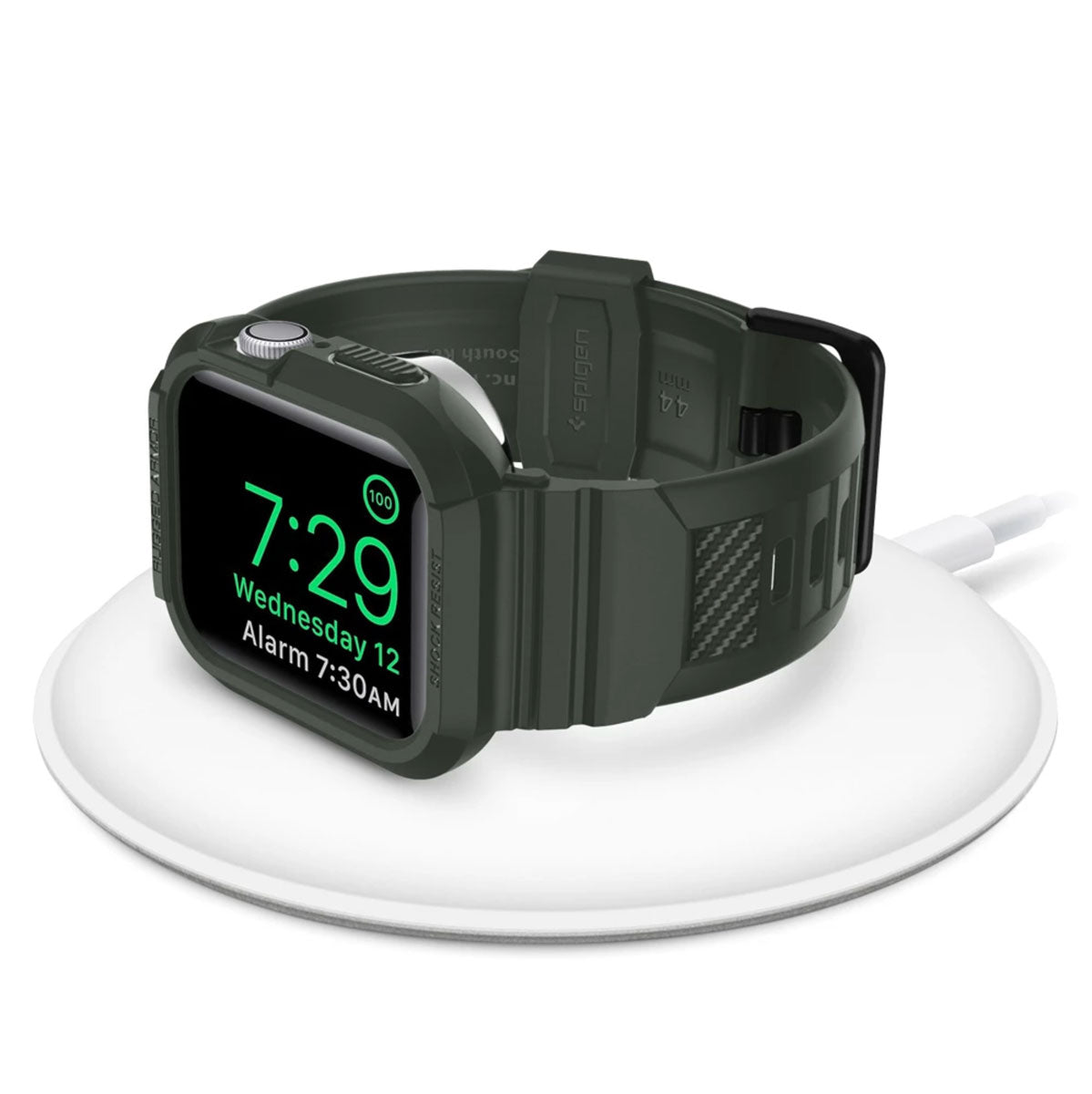 Spigen Rugged Armor Pro Apple Watch (Case + correa) 45mm / 44mm - Spigen - Funda Apple Watch/ CSRAPAW44MMMGDastore