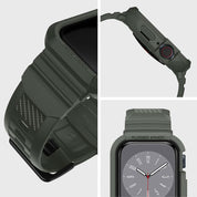 Spigen Rugged Armor Pro Apple Watch (Case + correa) 45mm / 44mm - Spigen - Funda Apple Watch/ CSRAPAW44MMMGDastore
