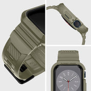 Spigen Rugged Armor Pro Apple Watch (Case + correa) 45mm / 44mm - Spigen - Funda Apple Watch/ CSRAPAW45MM - VGDastore