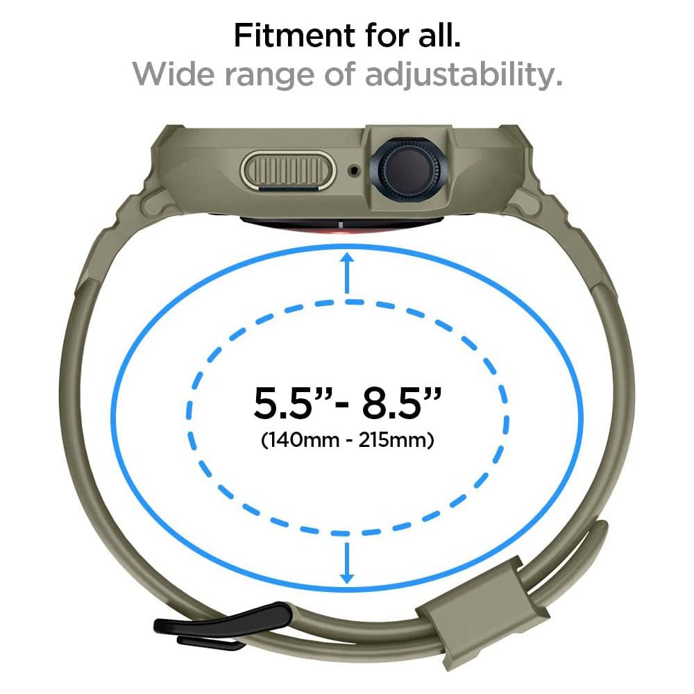Spigen Rugged Armor Pro Apple Watch (Case + correa) 45mm / 44mm - Spigen - Funda Apple Watch/ CSRAPAW45MM - VGDastore