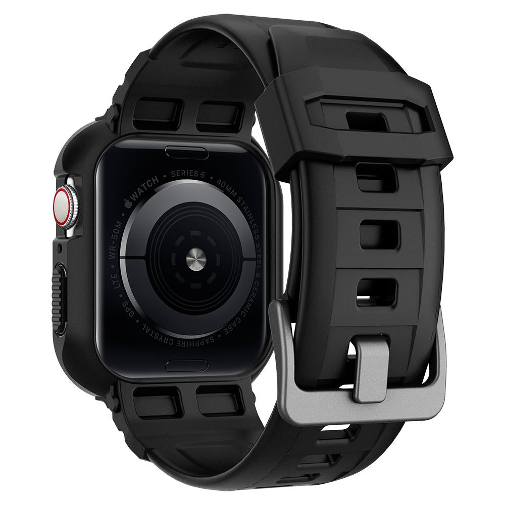 Spigen Rugged Armor Pro Apple Watch (Case + correa) 45mm / 44mm - Spigen - Funda Apple Watch8 - 1 - 5 / SPRUARPOAPW44M - BLDastore
