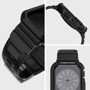 Spigen Rugged Armor Pro Apple Watch (Case + correa) 45mm / 44mm - Spigen - Funda Apple Watch8 - 1 - 5 / SPRUARPOAPW44M - BLDastore
