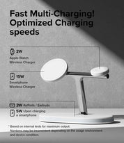 Stand Cargador Ringke 3 - in - 1 MagSafe Wireless Charging (OUTLET) - Ringke - Cables y Cargadores/ SCR31MWCOUTDastore