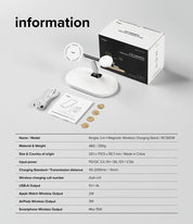 Stand Cargador Ringke 3 - in - 1 MagSafe Wireless Charging (OUTLET) - Ringke - Cables y Cargadores/ SCR31MWCOUTDastore