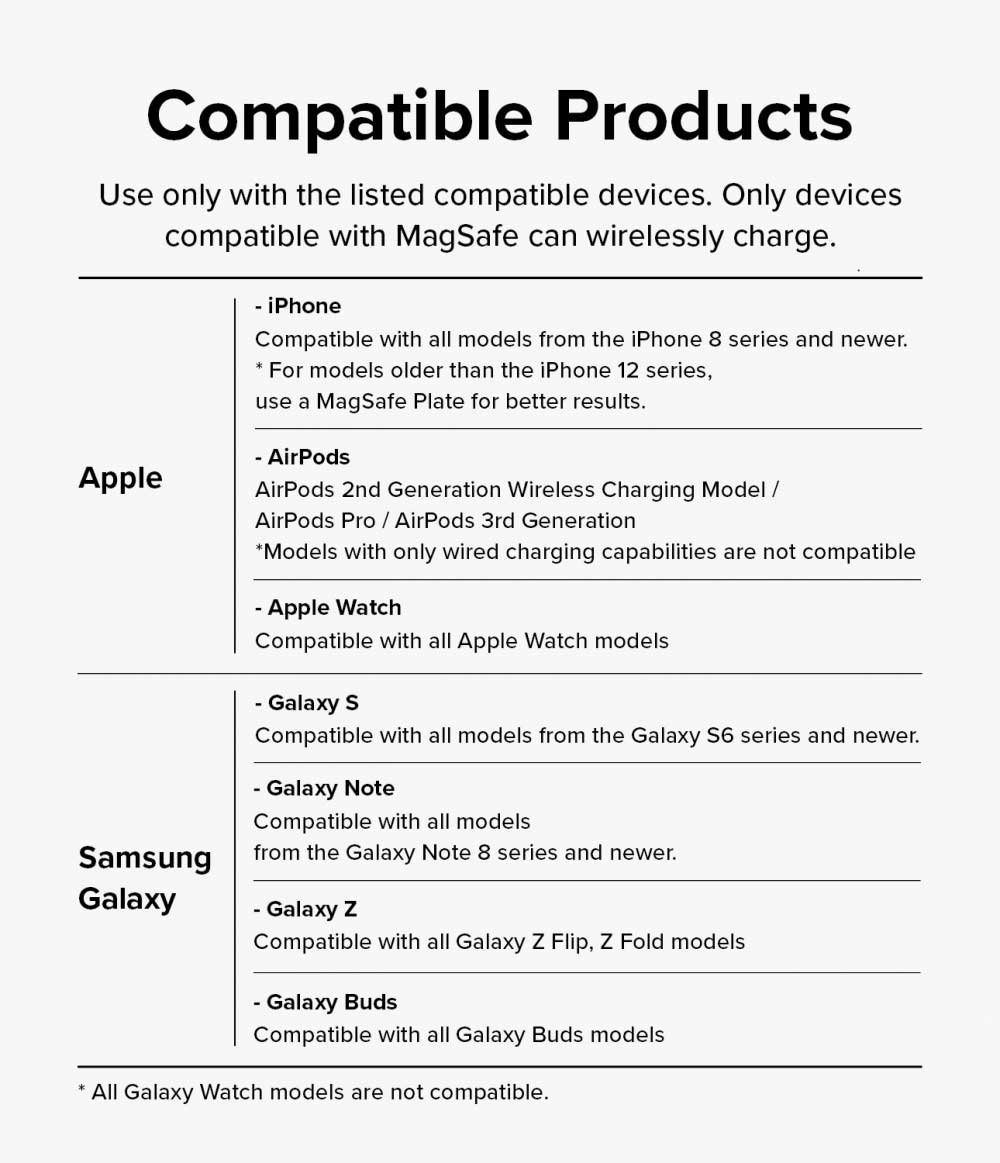 Stand Cargador Ringke 3 - in - 1 MagSafe Wireless Charging (OUTLET) - Ringke - Cables y Cargadores/ SCR31MWCOUTDastore