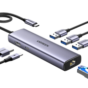 Hub USB-C con Ethernet + Power Delivery UGREEN (15598)