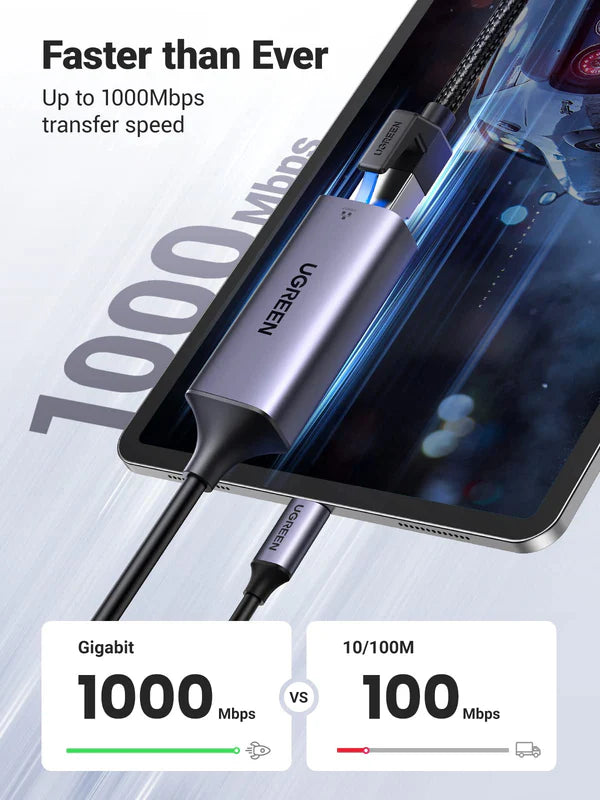 Adaptador UGREEN USB-C a Ethernet RJ45 - 50737