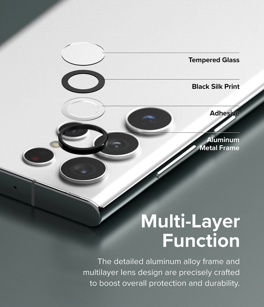 Vidrio Lente Frame Ringke Galaxy S22 Ultra - Ringke - Protector de cámara6 - 7 - 8 / GRCLFGGS22U - BDastore