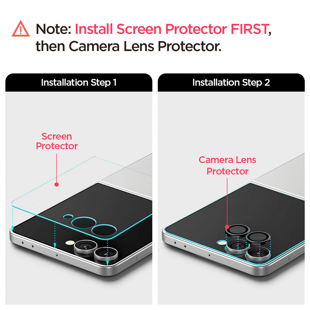 Protector de pantalla Spigen EZ FIT GLAS.tR Galaxy Z Flip 7 (2 UND)