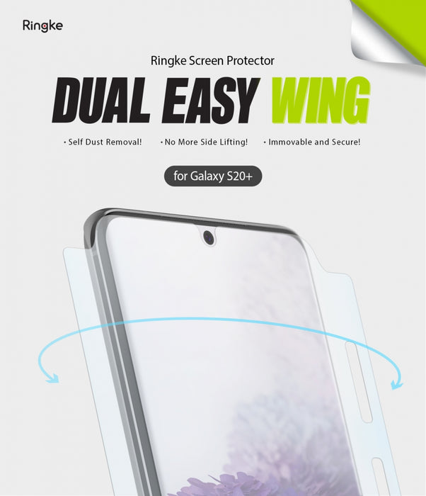 Mica de goma Dual Easy Wing Galaxy S20 Plus (Contiene 2 und)
