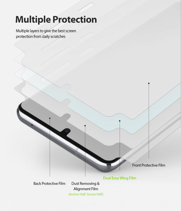 Mica de goma Dual Easy Wing Galaxy Note 10 Lite (Contiene 2 und)