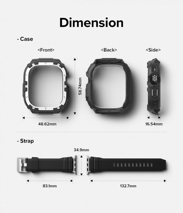 Case Ringke Fusion X Guard Apple Watch Ultra 2 / 1 - 49mm (Case + correa)