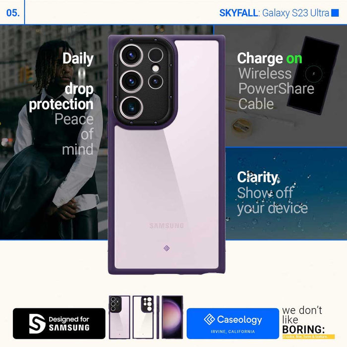 Case Caseology Skyfall Galaxy S23 Ultra - Lilac Purple