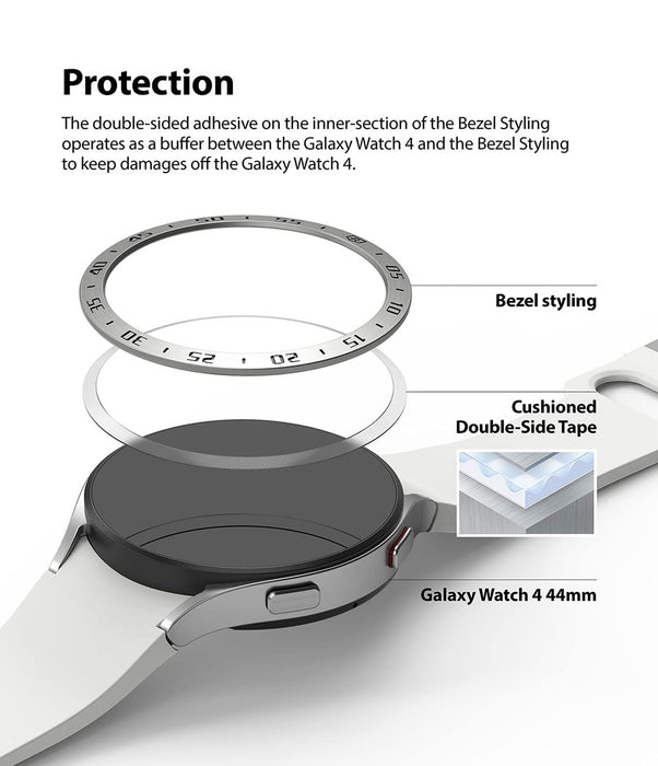 Ringke Bezel Styling Galaxy Watch 5 / 4 (44MM) Silver