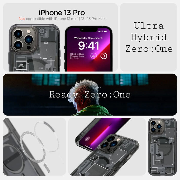 Funda Spigen Ultra Hybrid Mag MagSafe iPhone 15 Pro Zero One Blanco Case -  Shop