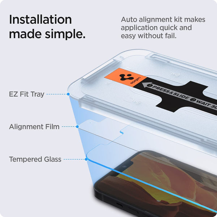 Spigen EZ FIT GLAS.tR SLIM iPhone 13 Mini (2 UND)