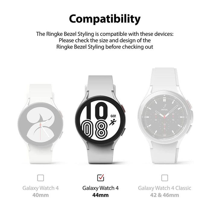 Ringke Bezel Styling Galaxy Watch 5 / 4 (44MM) Silver