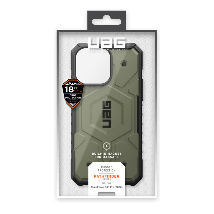 Case UAG Pathfinder iPhone 14 Pro Max (MagSafe) - Olive