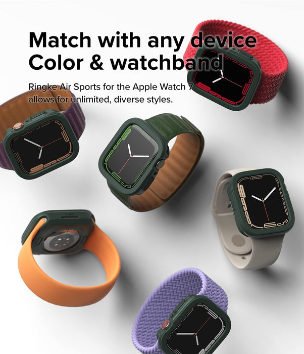 Case Ringke Air Sports Apple Watch 41/40MM Series 9, 8, 7, 6, 5, 4, SE (Dark Green)