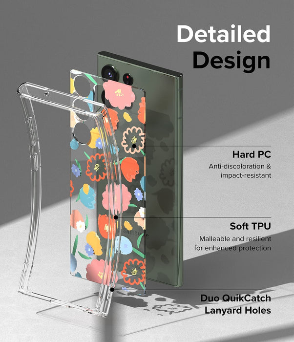 Case Ringke Fusion Design Galaxy S23 Ultra - Floral