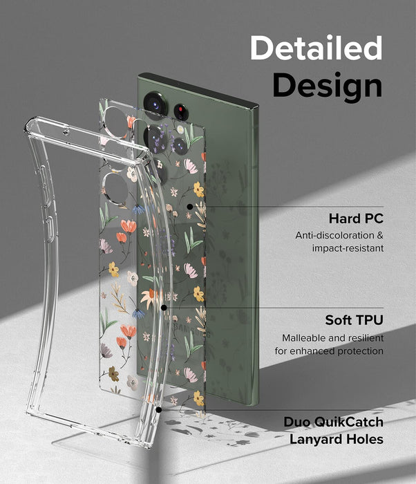 Case Ringke Fusion Design Galaxy S23 Ultra - Floral